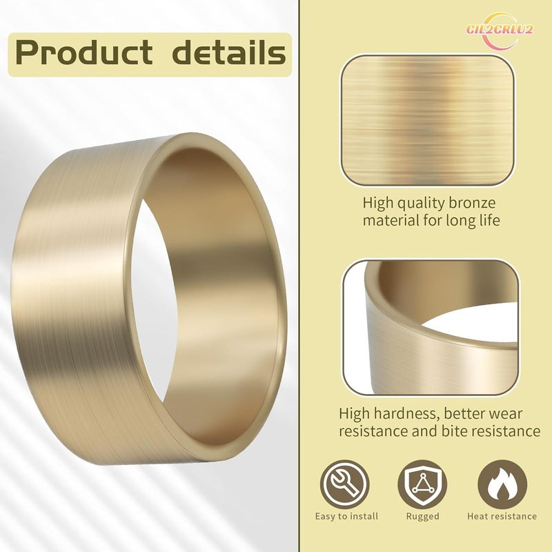 Cil2Crlu2 2pcs Torque Converter Bushing for Mini Bike and Go Kart Used on 30 Series Driver Pulleys for a 1-1/16" Diameter Crankshaft Bronze Idler Bushing - Image 3